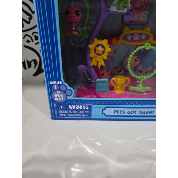 New Littlest Pet Shop, Pets Got Talent Play Set Gen 7 with Pets #67 & #66 - Picture 3 of 6